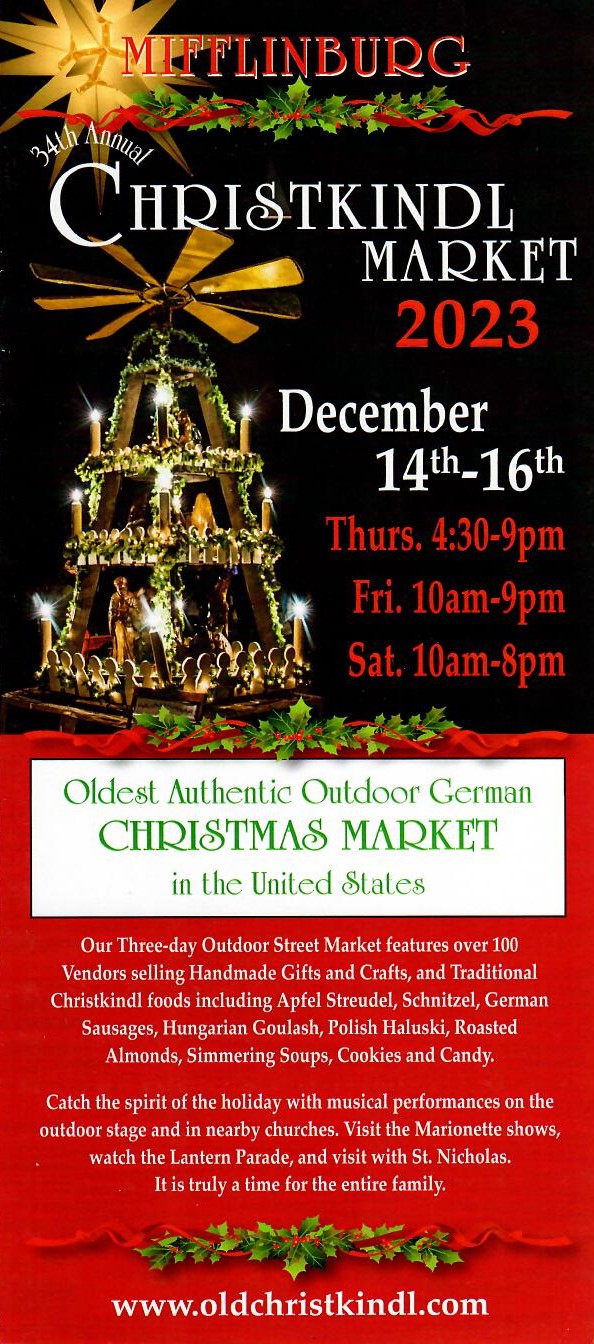 Christkindl Market of Mifflinburg 2023 Getaways On Display